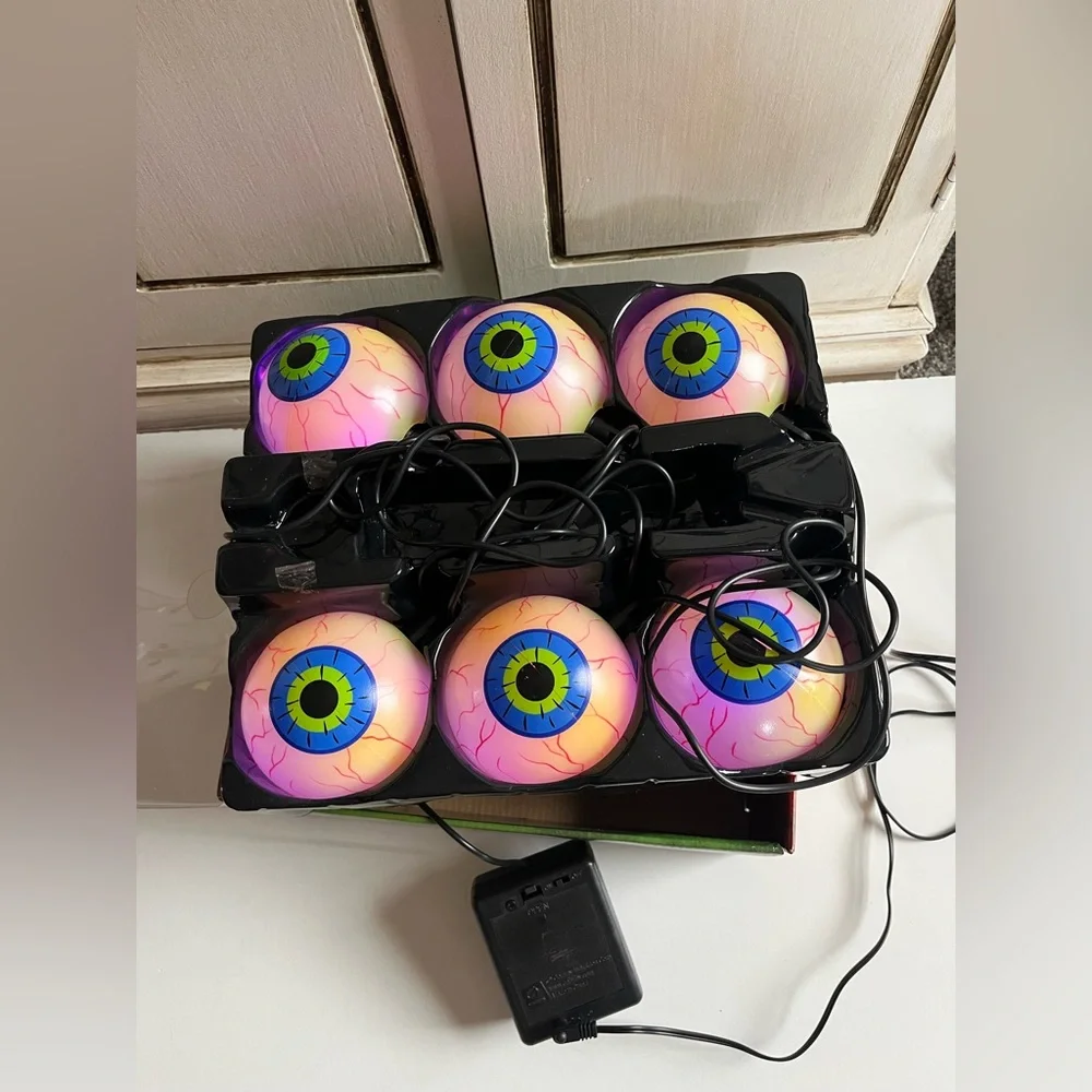 Vintage Color Changing Spooky Eyes Halloween Decoration String Decor Holiday